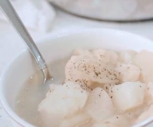 Spätzle Kartoffelsuppe (Potato Dumpling Soup) – Formed