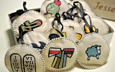 Handmade Jesse Tree Set Tutorial (in expert, intermediate, and novice versions)