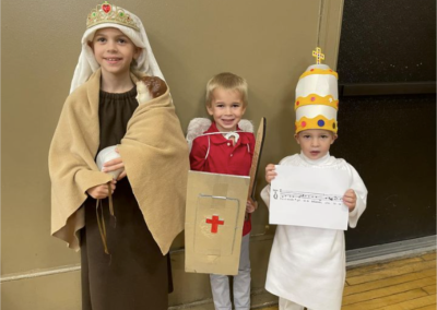 Our Lady of Mt. Carmel, Saint Michael, and Pope Saint Gregory the Great