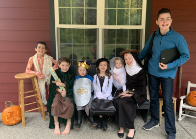 Saint Bartholomew, Saint Brendon the Navigator, Saint Louis, Saint Gianna, Saint Rita and Blessed Carlo Acutis.