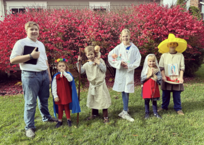 Blessed Carlos Acutis, Saint Cecilia, Saint Christopher, Saint Gianna Molla, Saint Bernadette, Saint Juan Diego